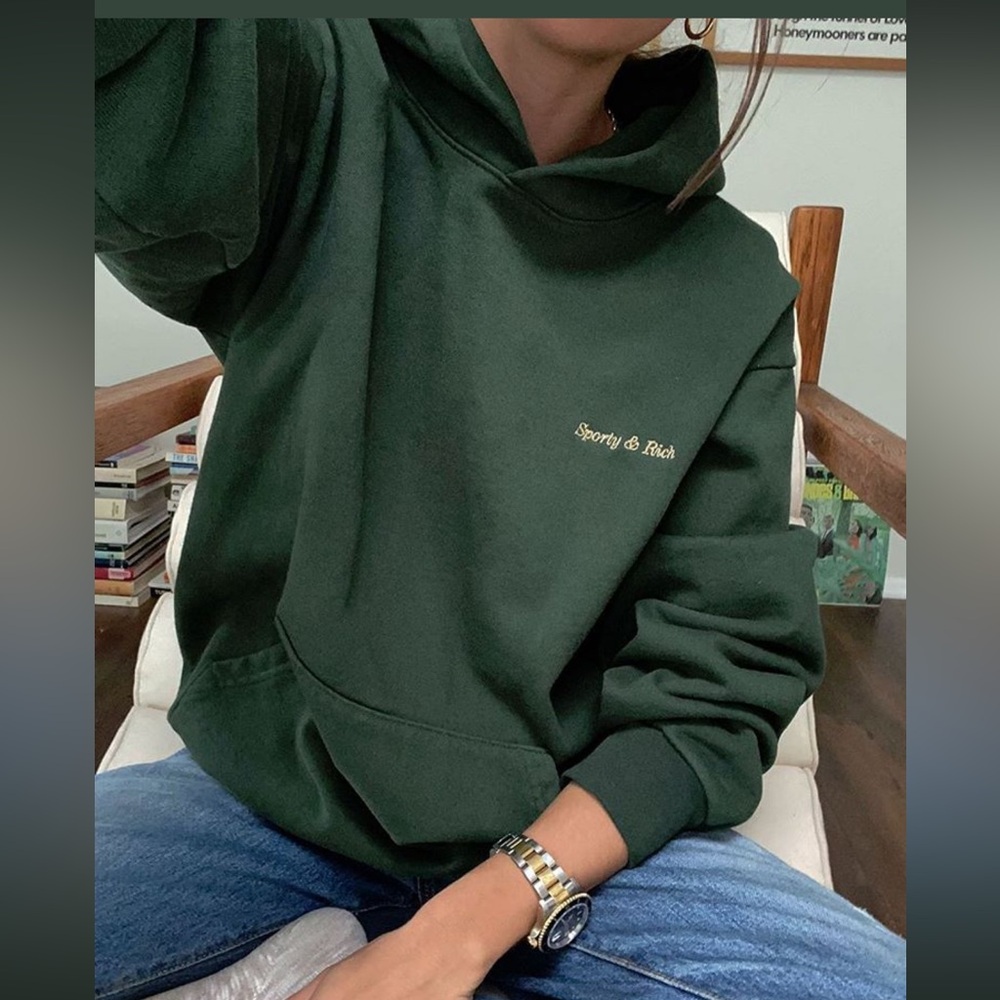 Sporty & Rich Classic Logo Hoodie